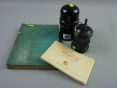 A Curta Type II calculating machine by Contina Ltd, serial no. 500069, in original case with