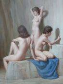 HARRY HOLLAND oil on panel - entitled 'Cavern', signed with original title and date 1997 on Martin