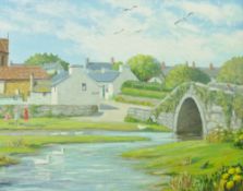 GWYNETH TOMOS coloured limited edition (67/130) print - Snowdon from Drws-y-Coed, signed, 21.5 x