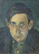 SIR KYFFIN WILLIAMS RA oil on board - the boy Gwilym Owen, signed and entitled verso and with