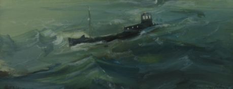 JOHN KNAPP FISHER oil - fishing smack in rough seas, signed and dated 2004 and with artist's