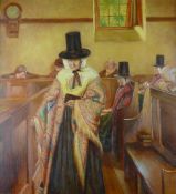 DAVID STOREY after VOSPER CURNOW oil on canvas - 'Salem', signed, 70 x 65 cms