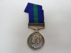 General Service medal with canal zone clasp to T/22230419 Dvr. S.S. Brown RASC