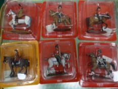 Six boxed Del Prado cavalry figures