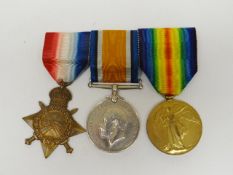 WWI 1914-15 Trio of medals to 2. Lieut. W. Pritchard, 11th Infantry consisting of 1914-15 Star to