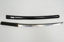 A Japanese wakisashi