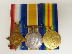 WWI 1914-15 Trio of medals to Lieut. J.L. Gray, K.O. Sco. Bord. consisting of 1914-15 Star 2. Lieut.