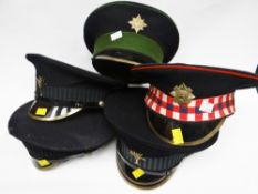 Five Guardsman peaked caps to include three to the Welsh Guards