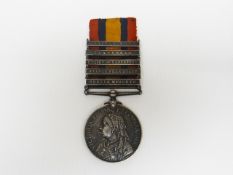 A Queen's South Africa Medal with Tugela Heights, Orange Free State, Relief of Ladysmith,