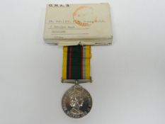 Cadet Forces Medal Elizabeth II to Lieut. (S.C.C.) A.W. Jones, R.N.R. in box of issue