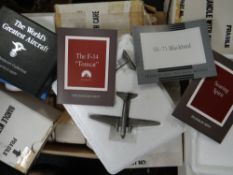 A set of boxed 'The World's Greatest Aircraft' from the Franklin Mint's Pewter Sculpture Collection