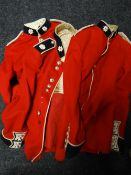 Three Coldstream Guardsman's tunics