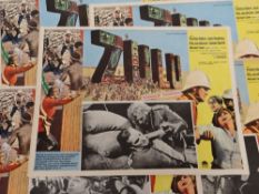 A set of eight Mexican lobby cards for Zulu 1963
