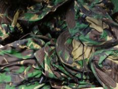 A large quantity of approximately 150 military-style camouflage sun hats some with retail labels