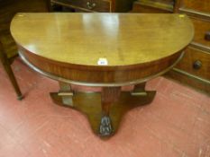 A Victorian mahogany Duchess style console table, 71 x 91 cms