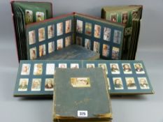 An excellent cigarette card collection contained within four Wills cigarette card albums and three