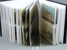 An album containing approximately one hundred and seventy vintage postcards, various scenes,