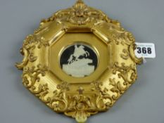 A possibly Russian carved ivory/bone plaque depicting the St Petersburg monument for Peter the Great