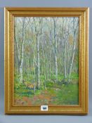 ARTHUR HAYWARD oil on canvas - treescape, signed, 31 x 29 cms