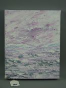 KRIS SABER oil on canvas in box frame - 'Ice in the Water', signed and dated '04 and entitled verso,