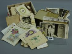 A mixed collection of vintage birthday/celebration cards with a small quantity of photographic