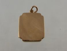 An Edwardian Double Locket, 9 ct, est 9.2 gms