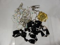 Miscellaneous Jewellery, Jet Necklace, Glass Beaded Necklace, 