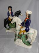 Two 19th Century Staffordshire Figures entitled 