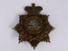An Original Victorian Home Service Helmet Plate, West Kent Regiment circa 1881-1900