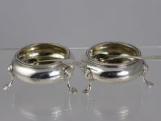 A Pair of 19th Century Solid Silver Mustards, London hallmark dated 1852/53, mm Henry Holland. the
