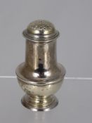 A Solid Silver Georgian Pepper. London hallmark, dated 1778, est. 60 gms. mm T B.