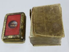 A Miniature Holy Bible, David Bryce & Son, London, Henry Frode in original case together with
