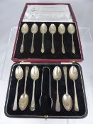 A Set of Six Solid Silver 