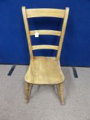 An Antique Fireside Pine Rocking Chair.