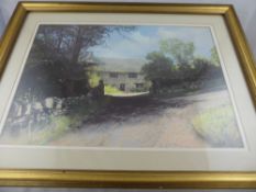 J K Whitton (British) Oil and Pastel entitled 