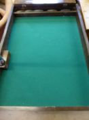 A vintage table skittles game together with a quoits board (2)