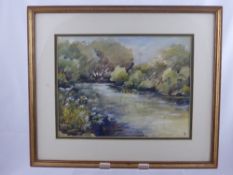 An Original Watercolour, monogrammed FS to lower right, approx 34 x 25 cms together with an original