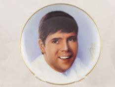 A quantity of collectors plates comprising twelve Danbury Mint depicting Cliff Richard, together