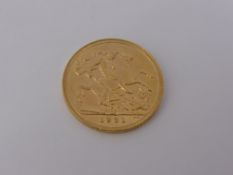 A Gold 1931 George V Full Gold Sovereign (VGC).
