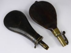 A 19th Century Shot Flask, together with an 