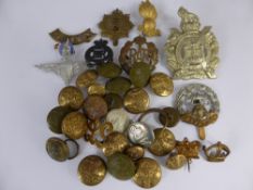 Assorted Army, Navy & ARP Brass Buttons, WWI 