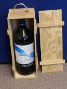 A 6 Litre Bottle of Banda Azul Crianza 2005 Rioja Paternina, in the original case.