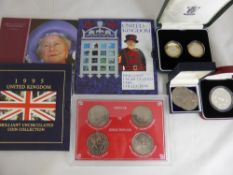 A Collection of Miscellaneous Coins, including Silver Proof £2 Two-Coin Set, Silver Proof Coronation