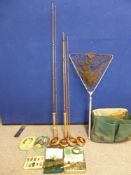 Two Vintage Split Cane Fishing Rods, including Farlows 