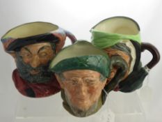 Royal Doulton Character Jugs, including Falstaff no. 857578, Toby Phillpots D5736, Fairey Gamp