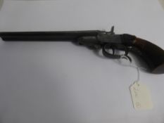 An Antique Belgium Saloon Pistol, 7mm Rim Fire circa 1880
