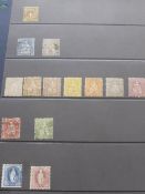 A Stockpage of Early Swiss & Austrian Stamps, including SG38a 1f lilac with heavy cancel.