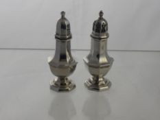 A Solid Silver Salt and Pepper, London hallmark mm AC & S Ltd., dd 1971.