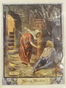 A Quantity of Antique Prints, primarily human interest, the majority mounted with cellophane.