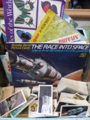 A Quantity of Brook Bond Tea Cards, loose and in albums including, The Race into Space,  Prehistoric